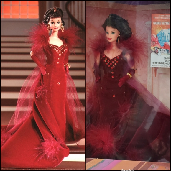 Barbie | Other | Nrfb 994 Vintage Barbiedoll As Scarlett Ohara Red Dress | Poshmark Barbie | Other | Nrfb 994 Vintage Barbiedoll As Scarlett Ohara Red Dress | Poshmark